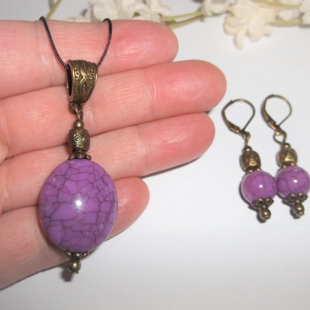 Necklace Earring Set Matching Jewelry Gift Idea for Her Girl Woman Ladies 6194 - Picture 6 of 9
